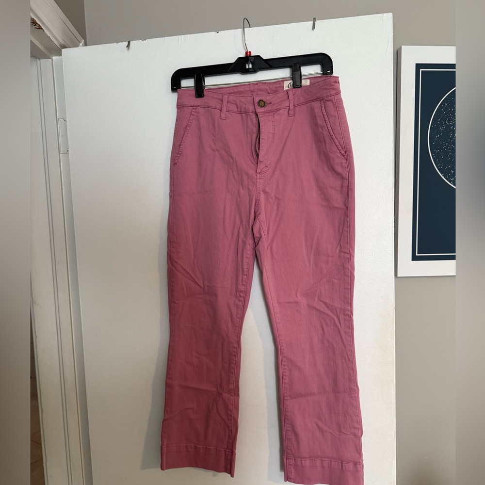 Cosmic blue love pink crop pants